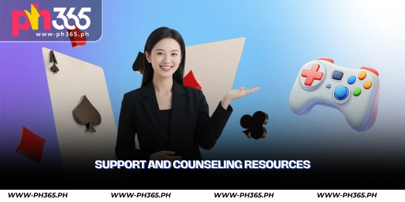 PH365 Responsible Gaming – Play Safe, Play Smart 3 support and counseling resources